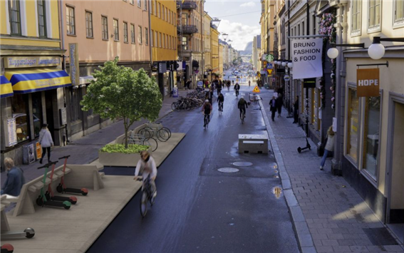 스웨덴 스톡홀름에 조성된 ‘1분 도시’. 사진=아크데스 홈페이지