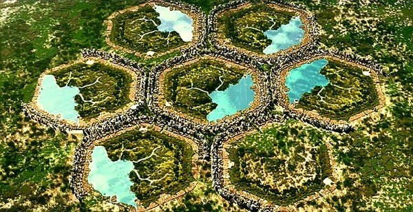 ◇현대자동차그룹이 세계 도시 정상회의에서 비전으로 밝혔던 "그린필드 스마트시티'의 구상도.(사진: 포브스)