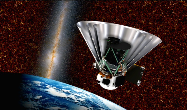 ◇최근 확정된 스피어엑스(SPHEREx)  단면도와 운영 상상도.(자료: 과기정통부).​​​​​​​자