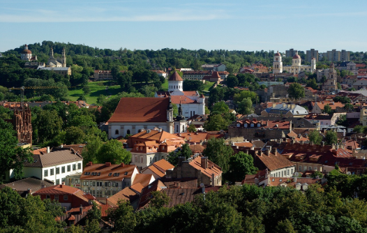  * 녹색으로 가득한 리투아니아 수도 빌뉴스 전경. 사진=픽사베이