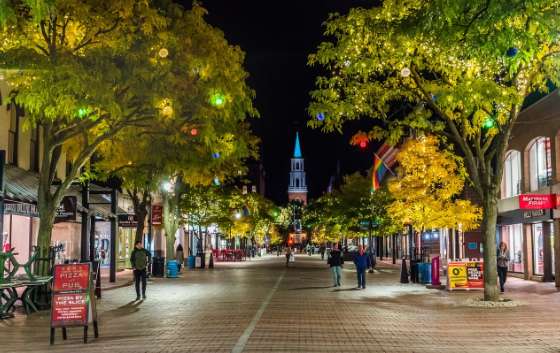  * 기후 피난처로 불리는 벌링턴 거리의 야경. 사진=픽사베이 