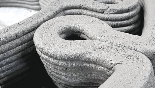 * 3D로 인쇄된 콘크리트. 사진=RCAM테크놀로지