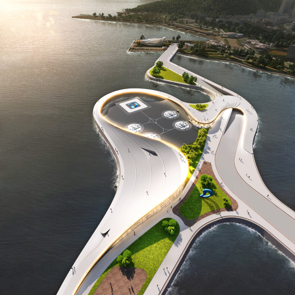 저층형 개활지 버티포트 투시도 (사진. 대우건설)