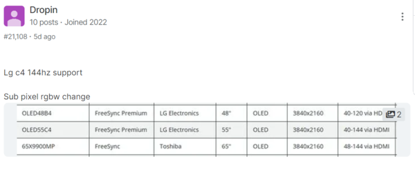 AVS포럼에 유출된 2024년형 LG전자 OLED TV 상세 정보