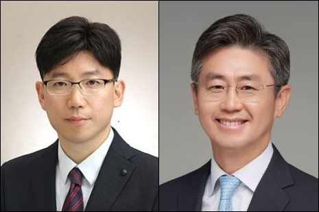 이번에 승진한 용석우 DX부문 영상디스플레이사업부장 사장(왼쪽)과 김원경 Global Public Affairs실장 사장