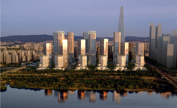 잠실 장미1·2·3차 아파트 신속통합기획 조감도  [출처: 서울시]