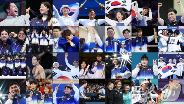 한국 선수단이 우려 속에 참가한 2024 파리 올림픽에서 기대 이상으로 선전하며 최고의 성과를 냈다. /뉴스1 ⓒ News1 박정호 기자,이동해 기자