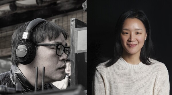 ​영화 '극장의 시간들'의 연출을 맡은 이종필 감독(왼쪽)과 윤가은 감독 (사진=씨네큐브)