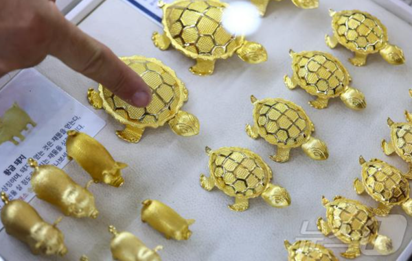  * 사진은 9일 서울 종로구 한국금거래소의 금 제품의 모습. 2025.9.9/뉴스1 ⓒ News1 김도우 기자