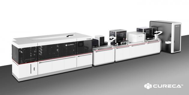 씨젠이 개발한 무인 PCR 자동화 시스템 '큐레카' 모습.(씨젠 제공)/뉴스1