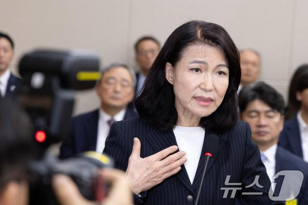 이진숙 전 방송통신위원장. 2025.10.14/뉴스1 ⓒ News1 이승배 기자