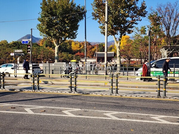 세운4구역에서 바라본 종묘. 출처=김종현 기자